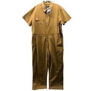 NWT Bass Creek Outfitters‎ Workwear Coveralls Mens XL Short Sleeve Carpenter Tan